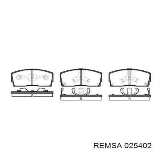 Тормозные колодки Remsa 025402