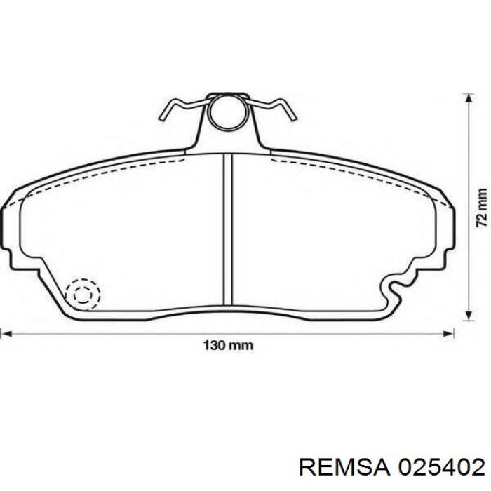 Колодки Remsa 025402 цена, от 13.44 USD