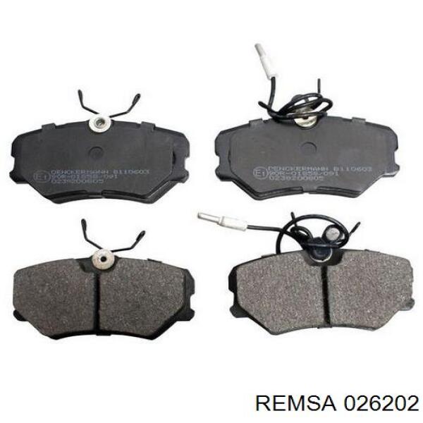 Передние тормозные колодки 026202 Remsa