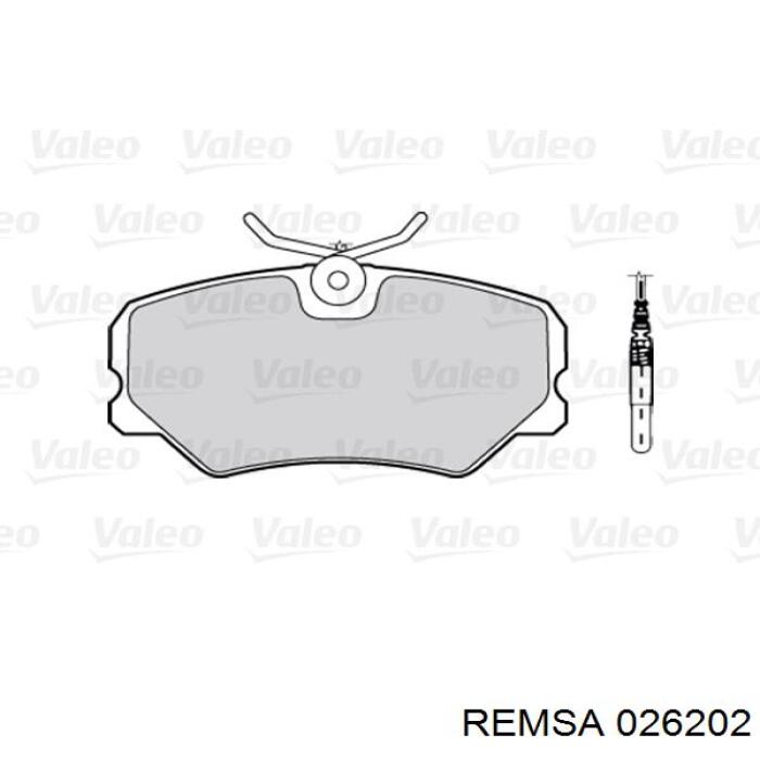 Тормозные колодки Remsa 026202