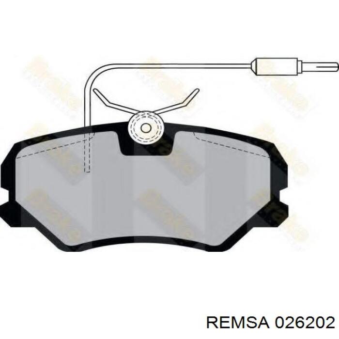 Купить 026202 Remsa Колодки тормозные