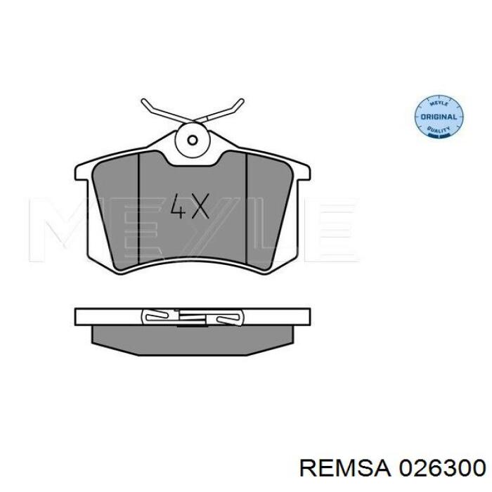 Колодки дисковые  Remsa 026300 цена, от 17.86 USD