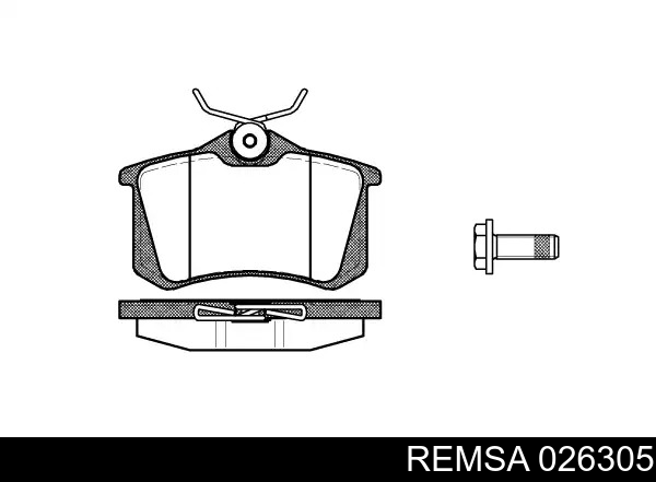 Колодки дисковые  Remsa 026305 цена, от 15.73 USD