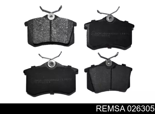 Купить 026305 Remsa Колодки тормозные задние, дисковые