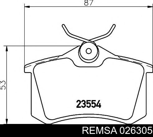 Колодки дисковые  Remsa 026305 цена, от 15.73 USD