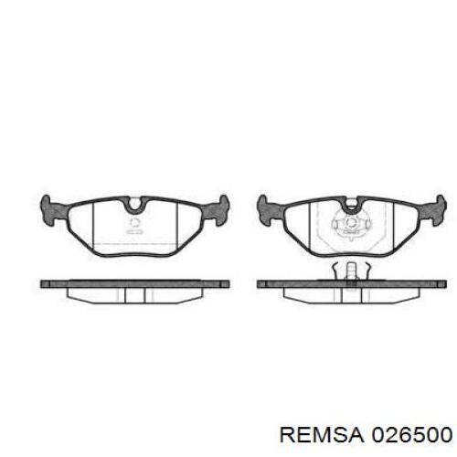 Купить 026500 Remsa Колодки тормозные задние, дисковые
