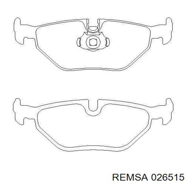 Колодки дисковые  Remsa 026515 цена, от 23.22 USD