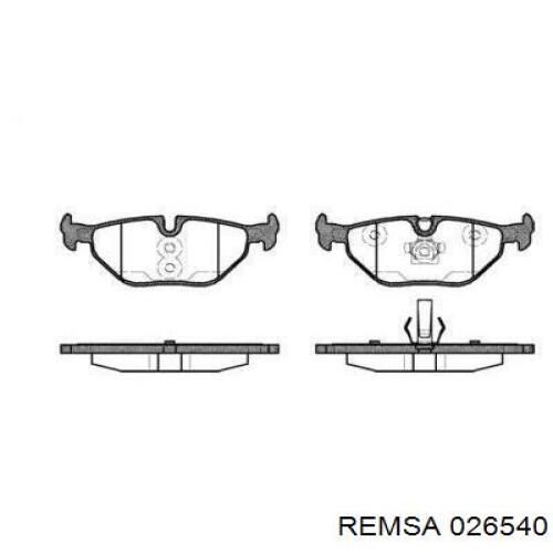 Pastillas de freno traseras 026540 Remsa