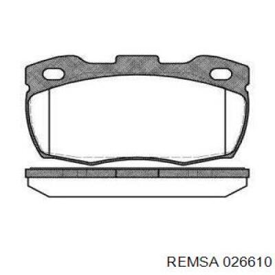 Передние тормозные колодки 026610 Remsa