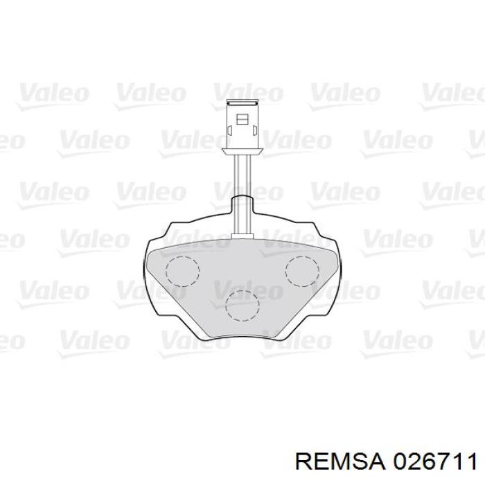 026711 Remsa Колодки передние