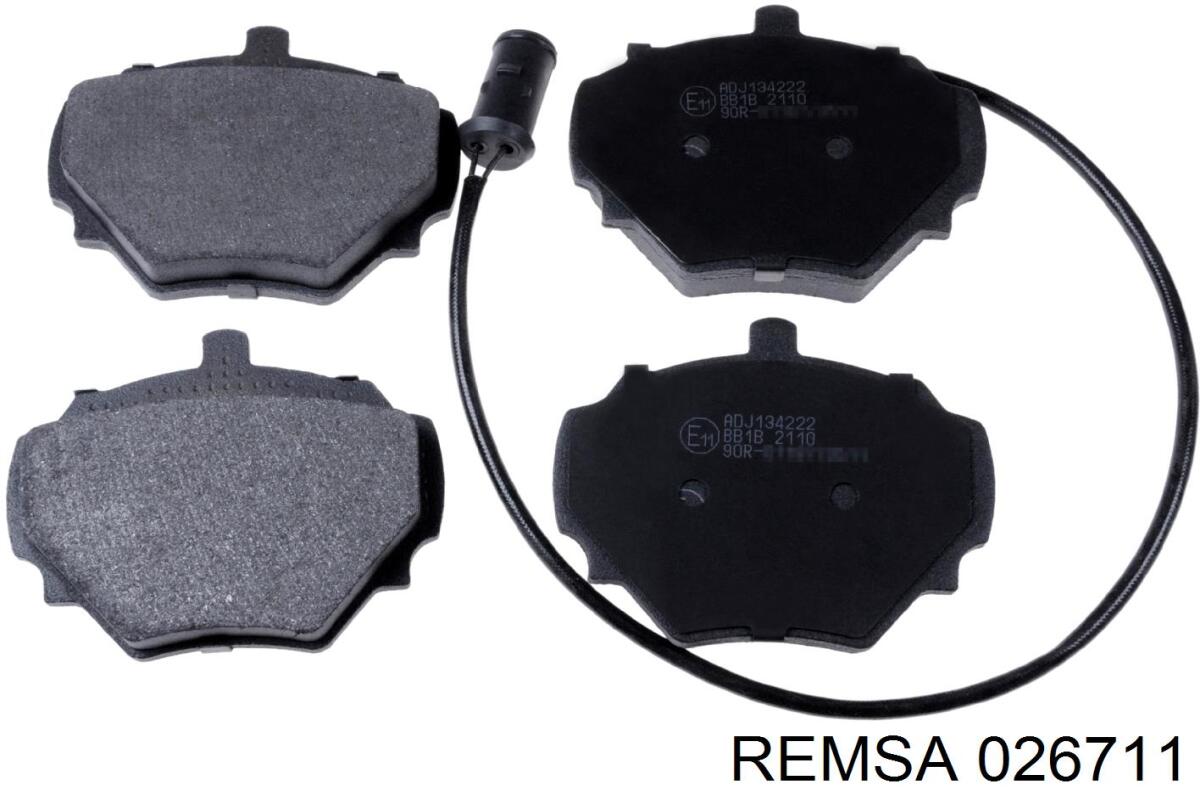 Передние тормозные колодки 026711 Remsa