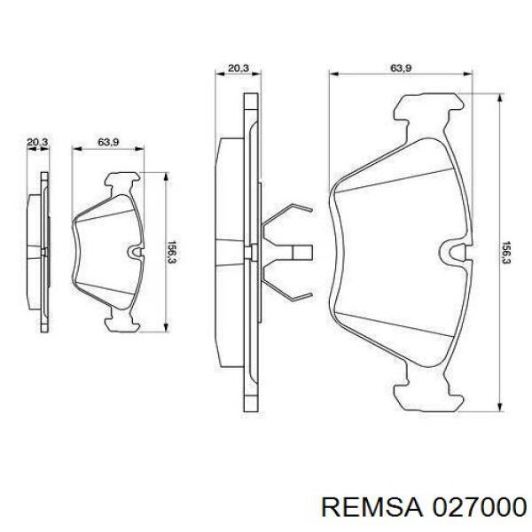 Колодки Remsa 027000 цена, от 29.73 USD