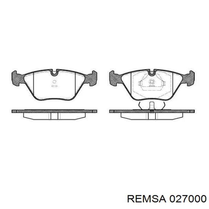 Pastillas de freno delanteras 027000 Remsa