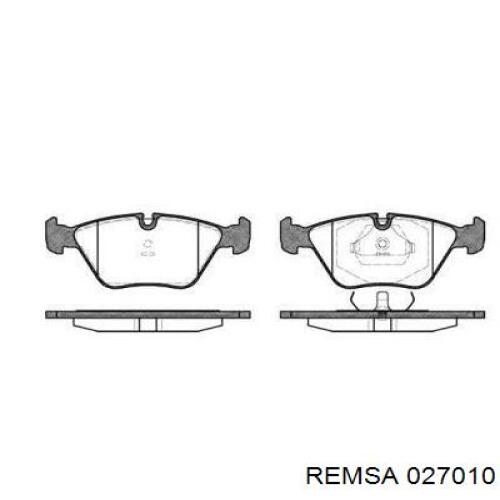 Передние тормозные колодки 027010 Remsa