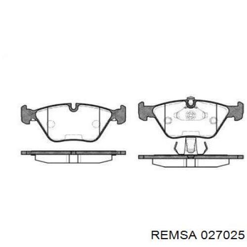 Купить 027025 Remsa Колодки тормозные