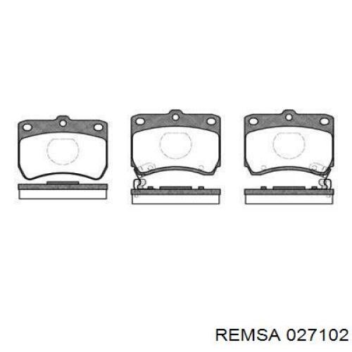 Передние тормозные колодки 027102 Remsa