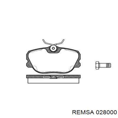 Передние тормозные колодки 028000 Remsa