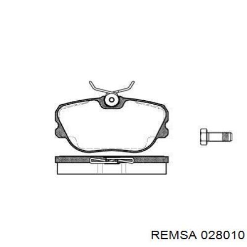 Передние тормозные колодки 028010 Remsa