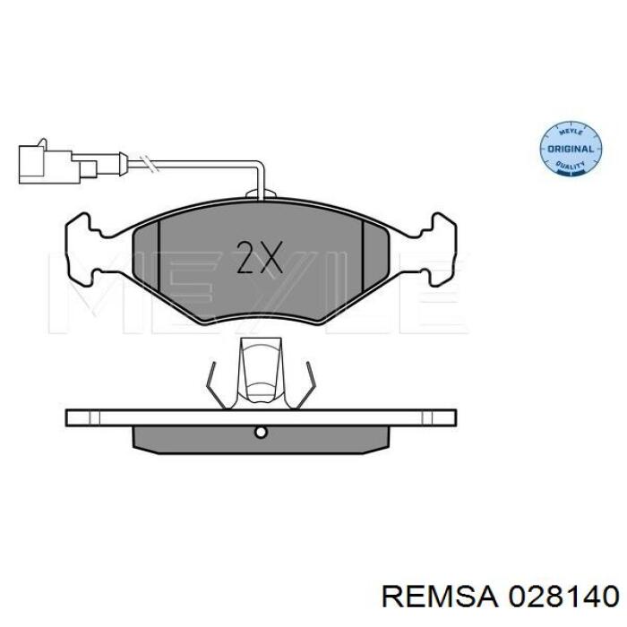 Купить 028140 Remsa Колодки тормозные