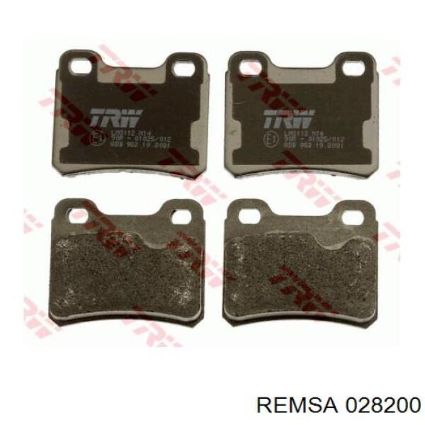 Задние дисковые колодки Remsa 028200