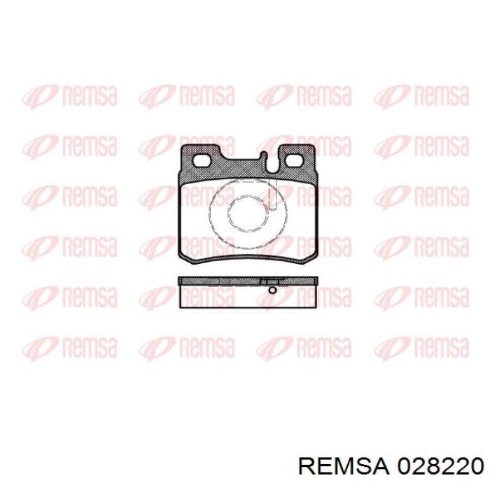 Колодки гальмові задні, дискові 028220 Remsa