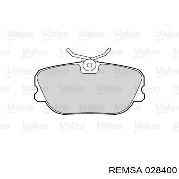 Передние тормозные колодки 028400 Remsa