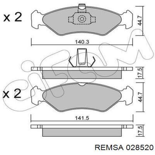 Колодки Remsa 028520 цена, от 13.81 USD