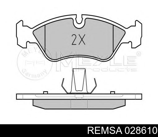 Колодки Remsa 028610 цена, от 18.07 USD