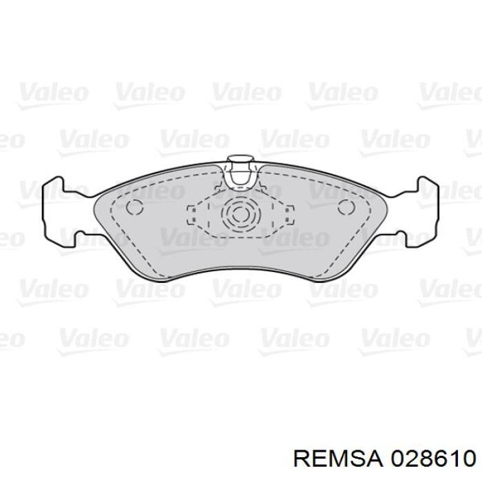 Купить 028610 Remsa Колодки тормозные
