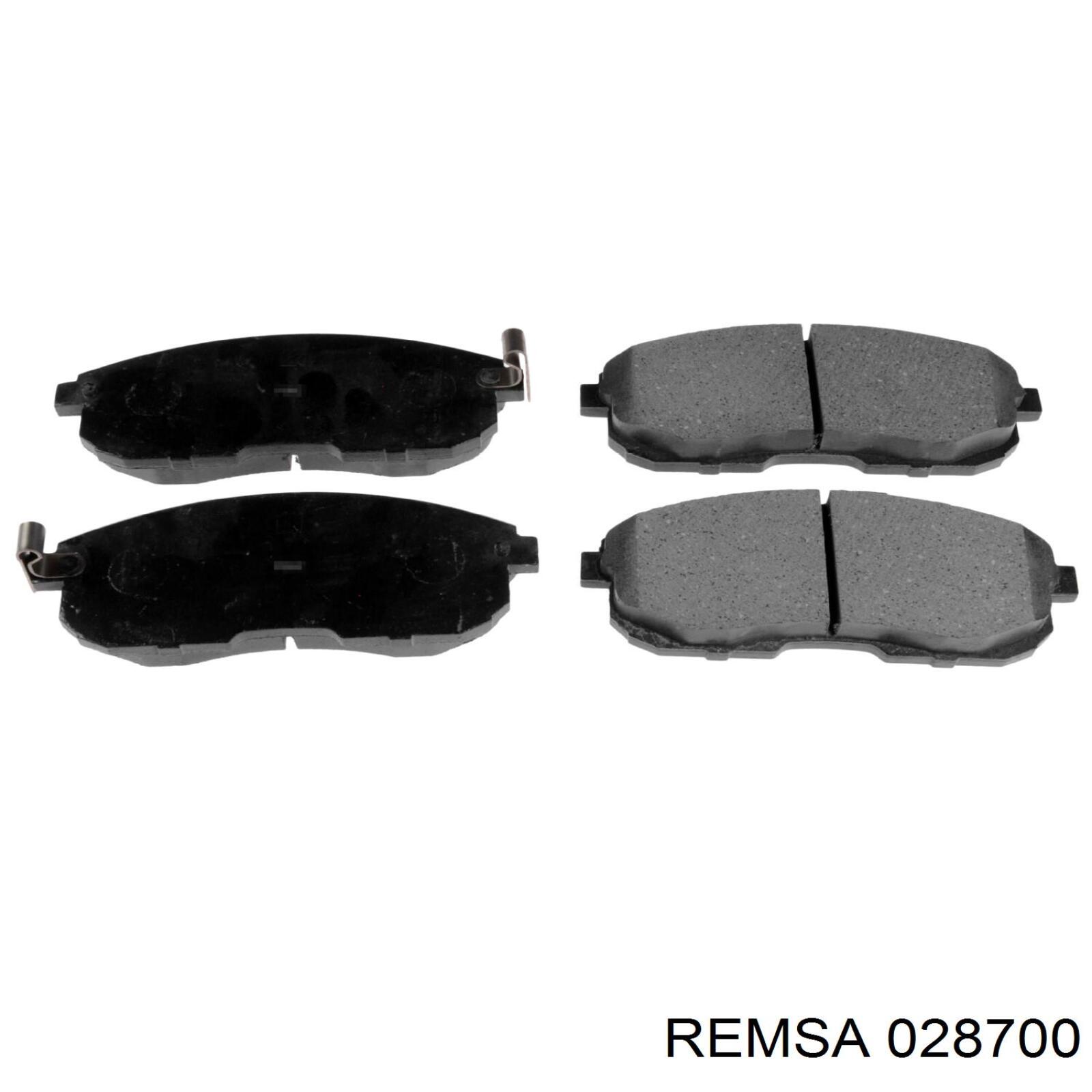 028700 Remsa Колодки передние