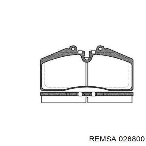 Передние тормозные колодки 028800 Remsa