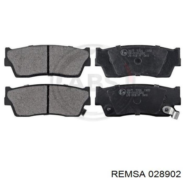 Тормозные колодки Remsa 028902
