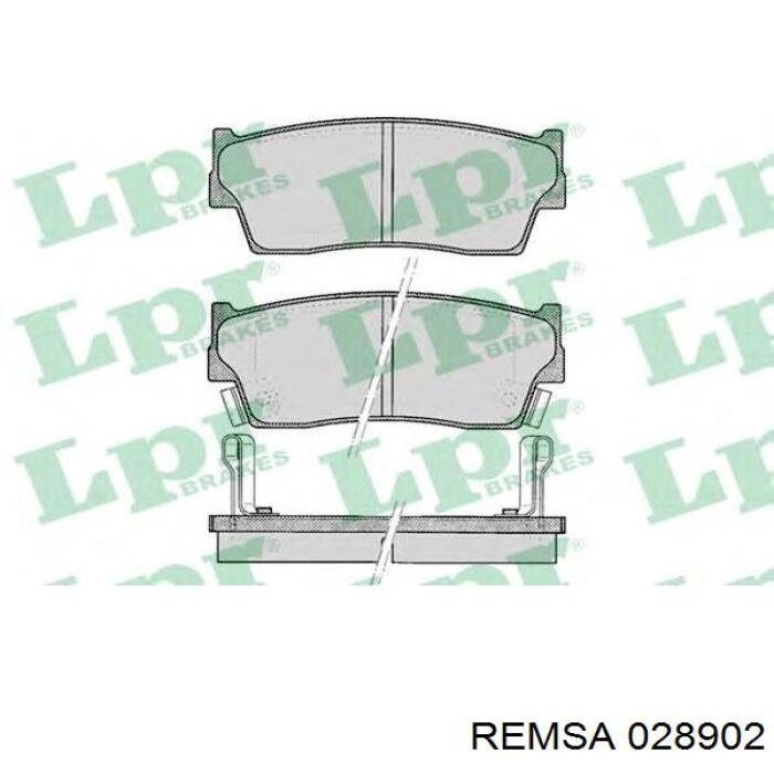 Купить 028902 Remsa Колодки тормозные