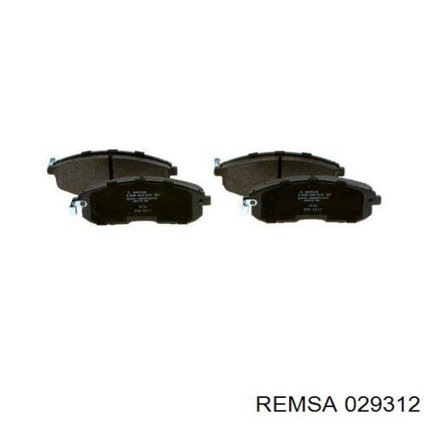 Передние тормозные колодки 029312 Remsa