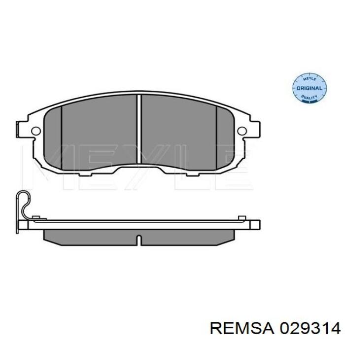 Купить 029314 Remsa Колодки тормозные