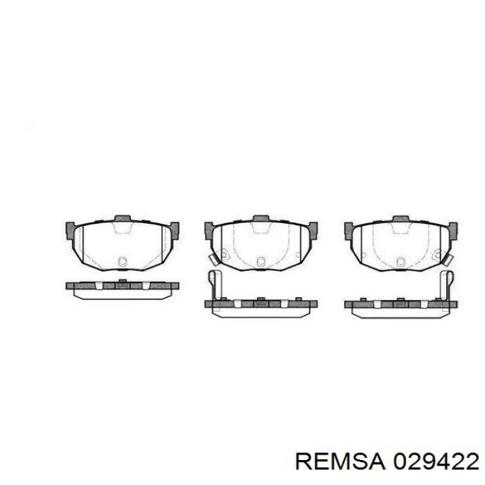 Задние тормозные колодки 029422 Remsa