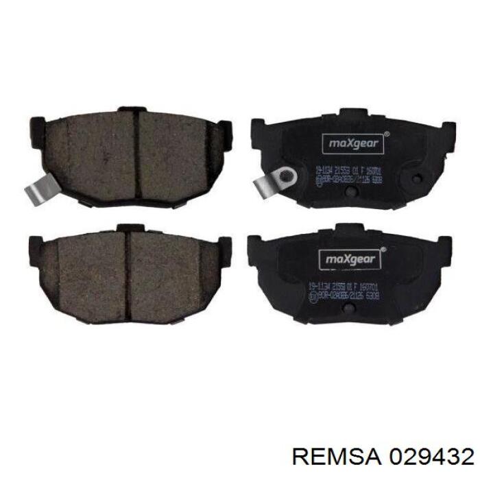 Задние дисковые колодки Remsa 029432