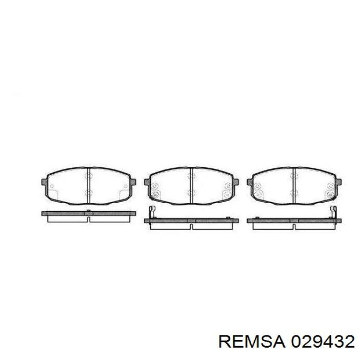 Колодки дисковые  Remsa 029432 цена, от 13.95 USD