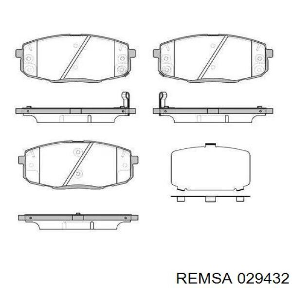 Купить 029432 Remsa Колодки тормозные задние, дисковые