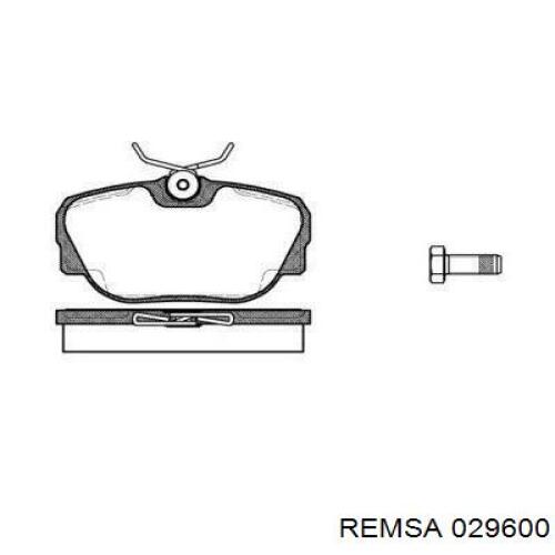 Тормозные колодки Remsa 029600