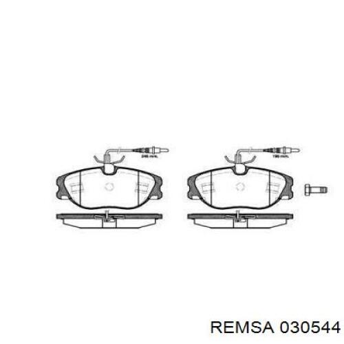 030544 Remsa колодки тормозные передние дисковые
