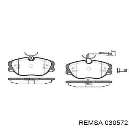 Передние тормозные колодки 030572 Remsa