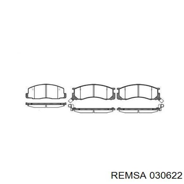 Передние тормозные колодки 030622 Remsa