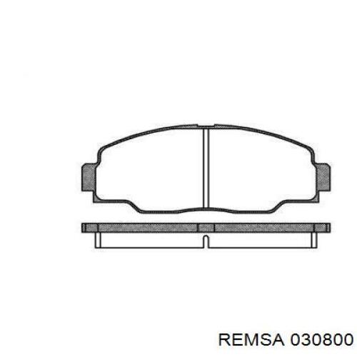 Передние тормозные колодки 030800 Remsa