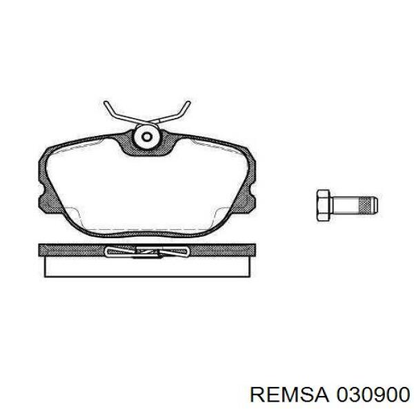 Купить 030900 Remsa Колодки тормозные