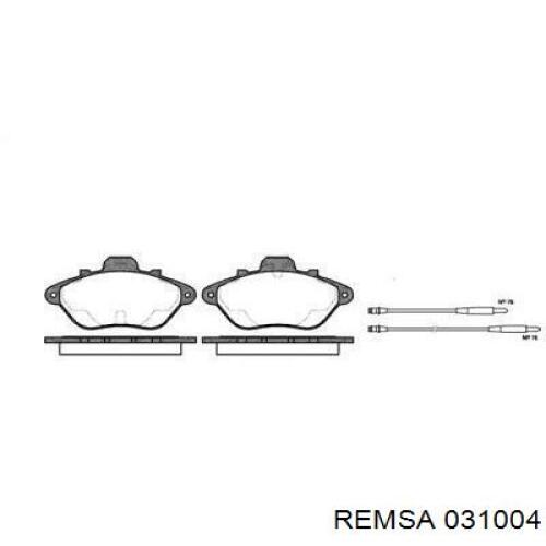 Передние тормозные колодки 031004 Remsa