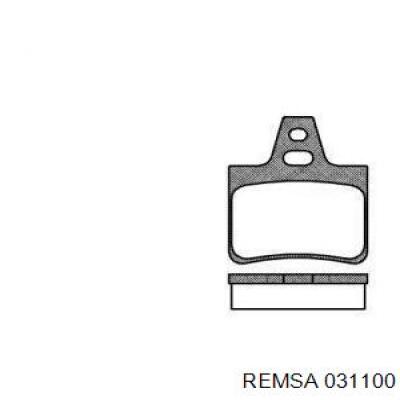 Задние тормозные колодки 031100 Remsa