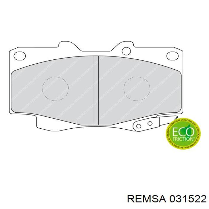 Купить 031522 Remsa Колодки тормозные
