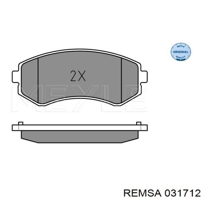 031712 Remsa Колодки передние