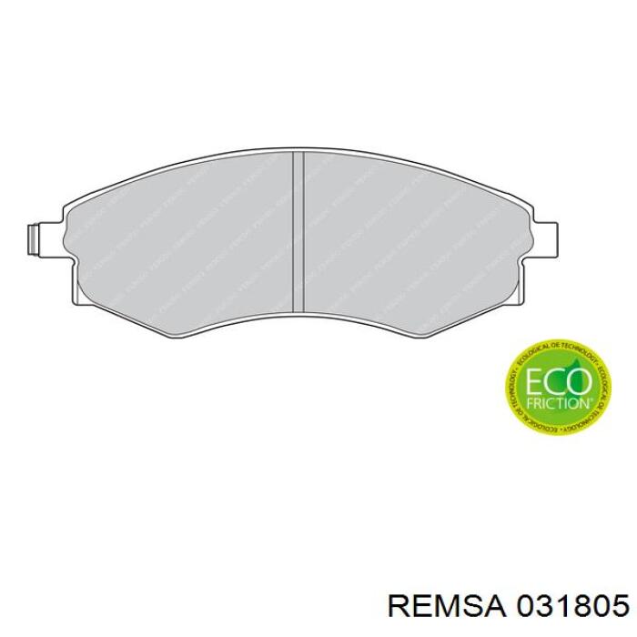 031805 Remsa Колодки передние